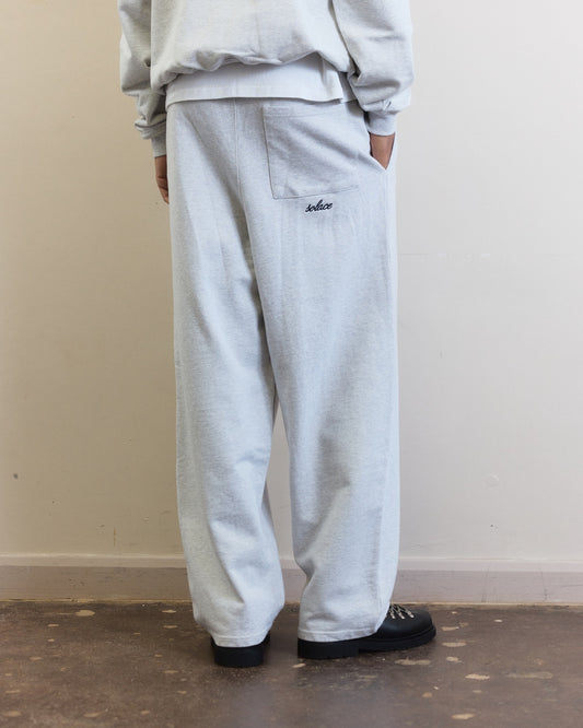 Cursive Logo Balloon Leg Jogger - Cloud Grey/Midnight Navy