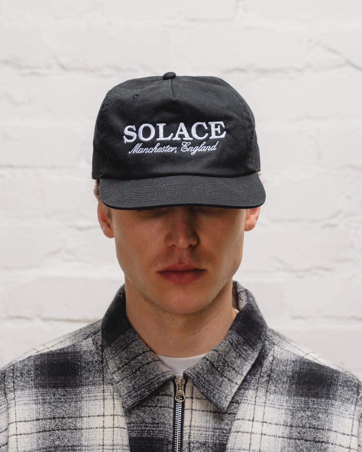 MCR Logo 5 Panel Baseball Cap - Ink Black/Ivory