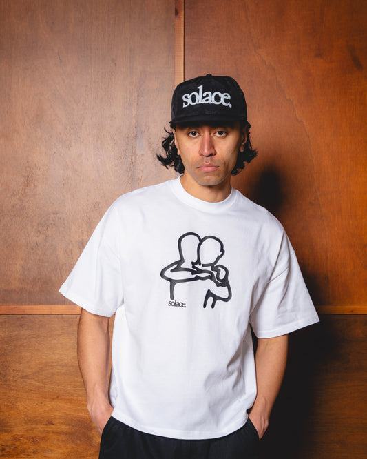 Lowercase Logo 5 Panel Baseball Cap - Carbon Black/Ivory