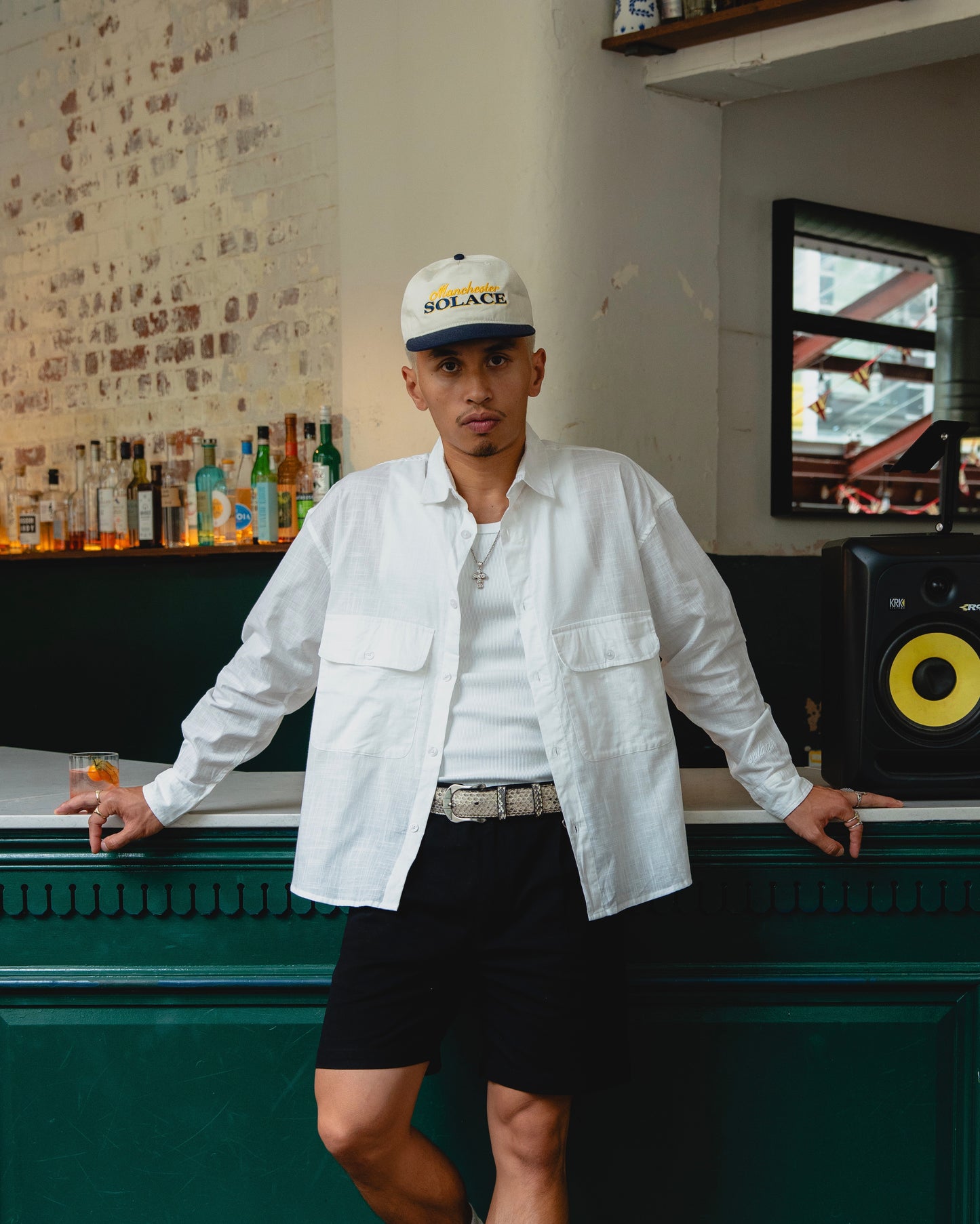 Slub Double Pocket Button Shirt - Ivory