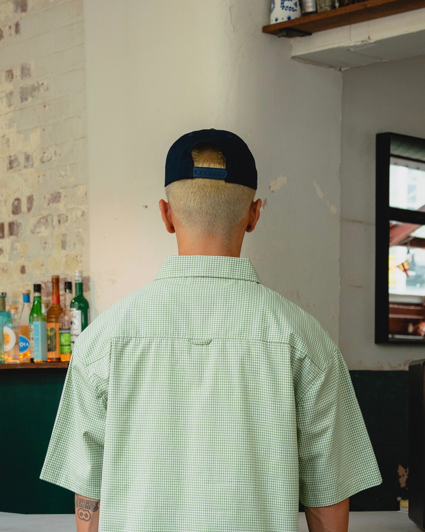 soLAce 5 Panel Baseball Cap - Midnight Navy/Antique Gold