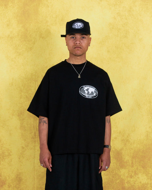 World Logo T-Shirt - Carbon Black/Ivory