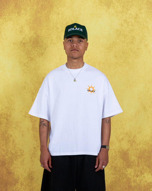 Solaire Logo T-Shirt - Ivory/Solar Orange