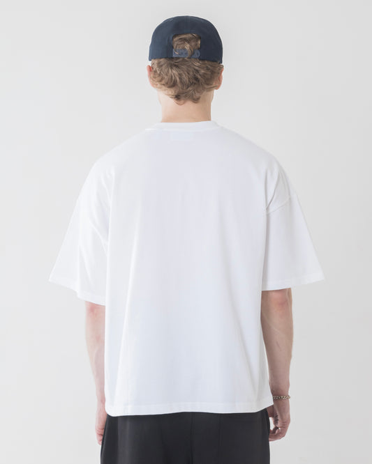 "Naranja" Logo T-Shirt - Ivory/Citrus Orange