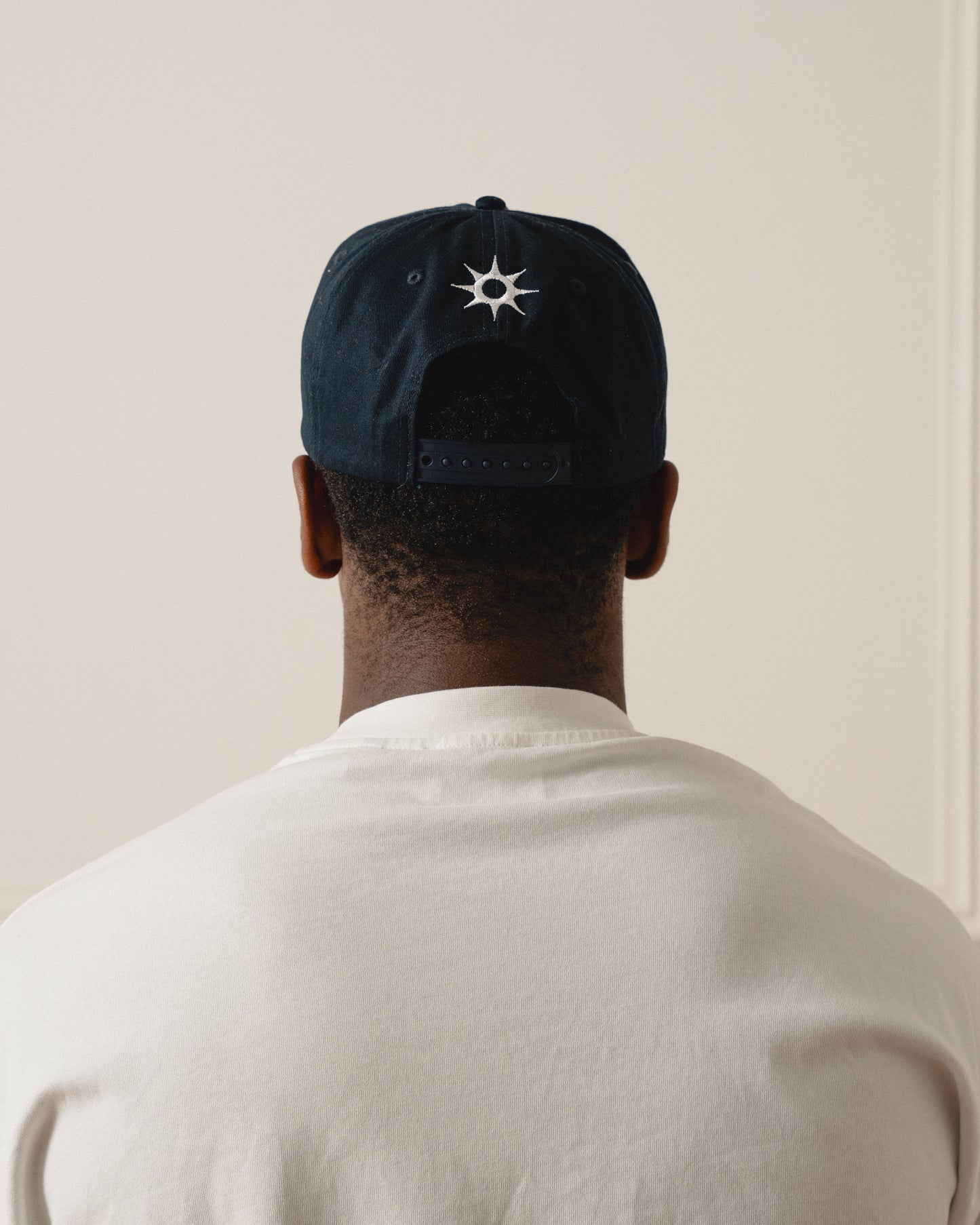 Varsity SOL 5 Panel Baseball Cap - Midnight Navy/Ivory