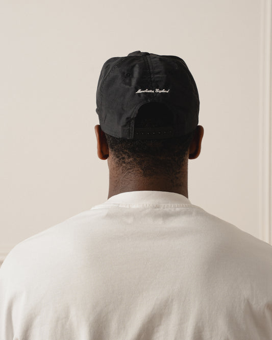 Solaire Logo 5 Panel Baseball Cap - Onyx Black/Ivory