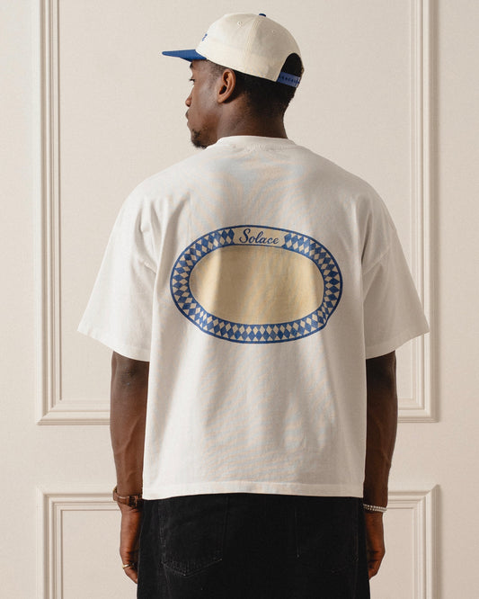 Piatto Graphic T-Shirt - Ivory/Ocean Blue