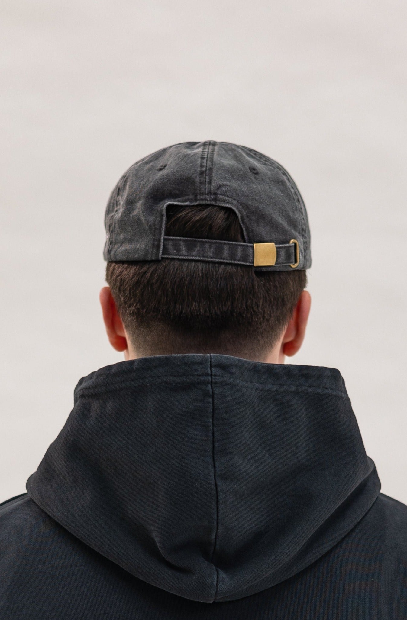 Peace Dove 6 Panel Baseball Cap - Washed Black/Ivory