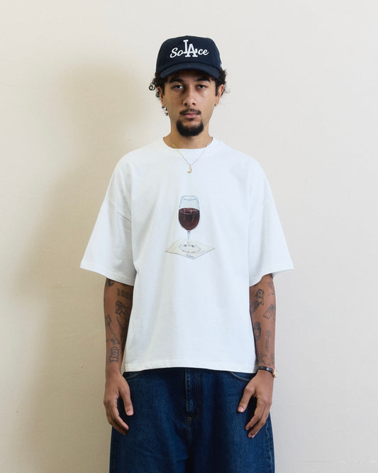 Merlot Graphic T-Shirt - Ivory/Bordeaux Burgundy
