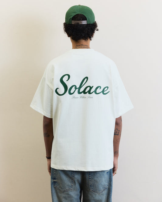 Primo Graphic T-Shirt - Vintage White/Forest Green