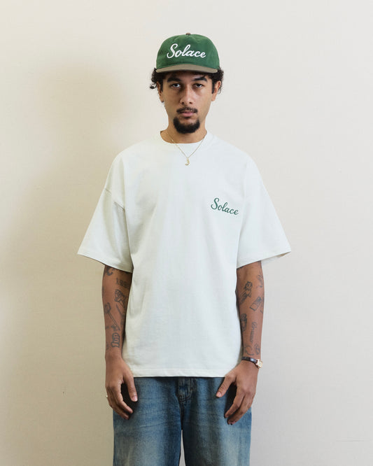 Primo Graphic T-Shirt - Vintage White/Forest Green