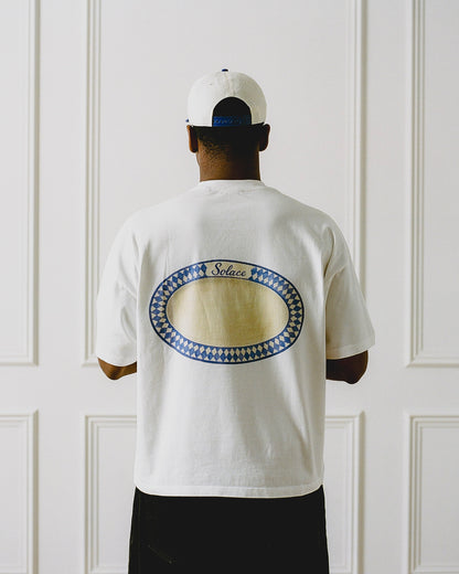 Piatto Graphic T-Shirt - Ivory/Ocean Blue