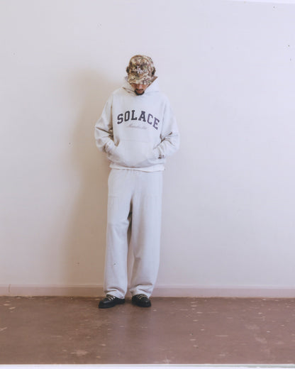 Cursive Logo Balloon Leg Jogger - Cloud Grey/Midnight Navy