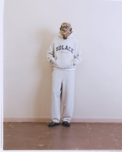 Varsity Logo Hoodie - Cloud Grey/Midnight Navy