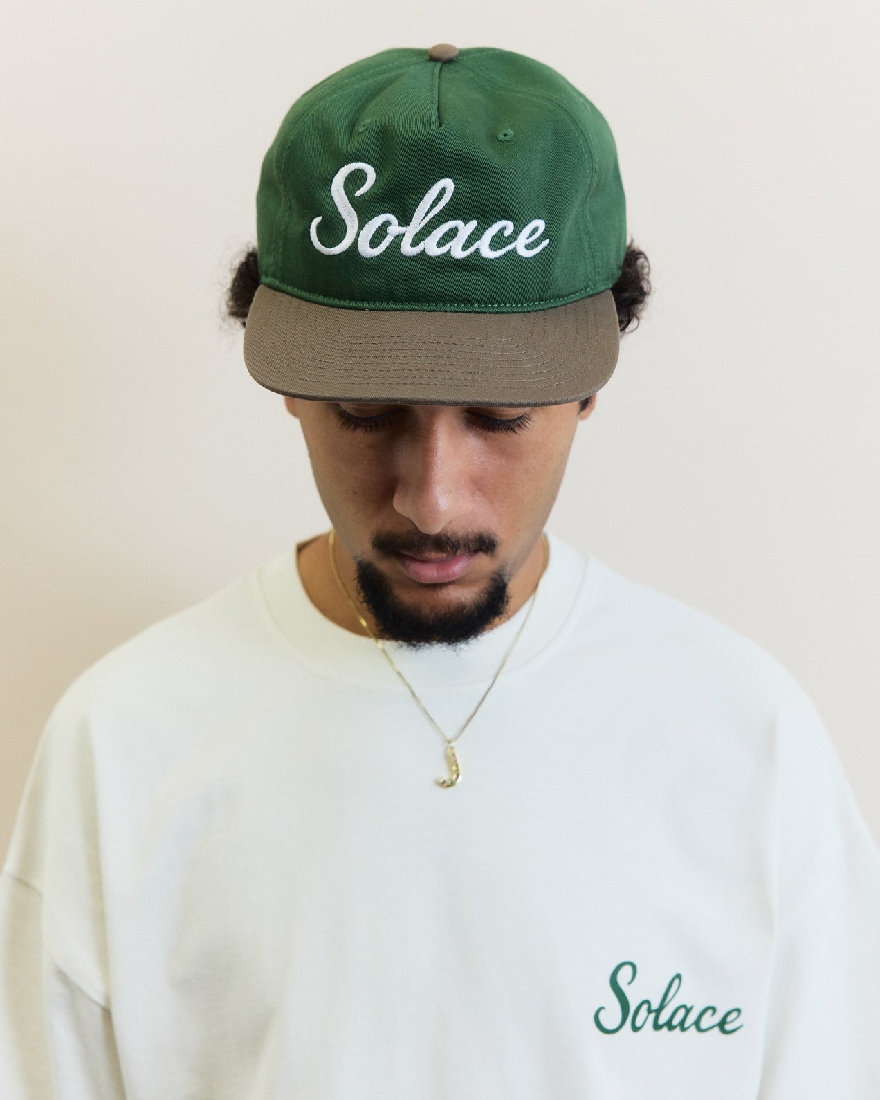 Primo Logo 5 Panel Cap - Forest Green/Walnut Brown