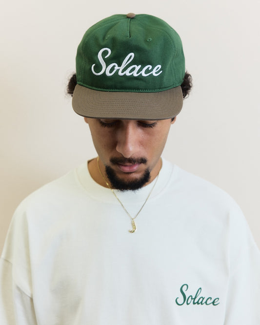 Primo Logo 5 Panel Cap - Forest Green/Walnut Brown