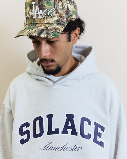 Varsity Logo Hoodie - Cloud Grey/Midnight Navy