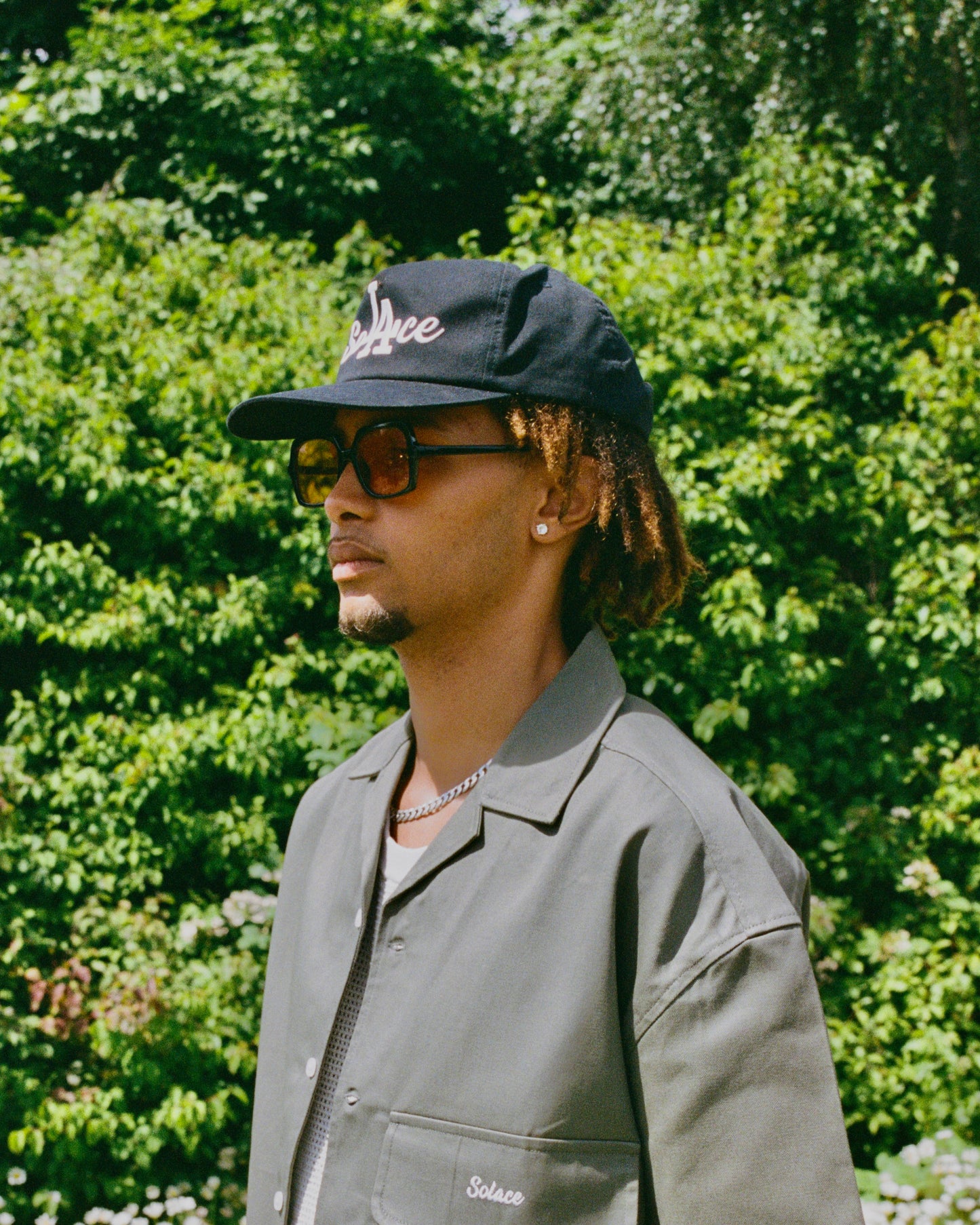 California Blackout 5 Panel Baseball Cap - Black/Ivory