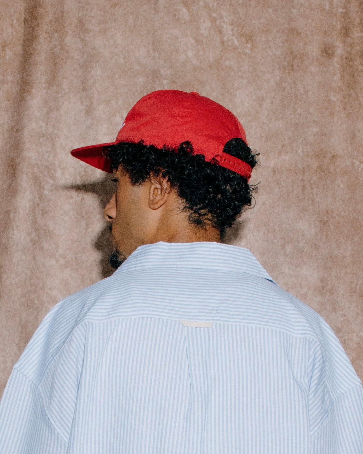California Solaire 5 Panel Baseball Cap - Rose Red/Ivory
