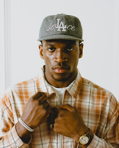 soLAce Wool Baseball Cap - Storm Grey/Ivory