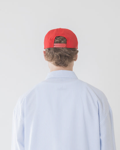 soLAce 5 Panel Baseball Cap - Rose Red/Ivory