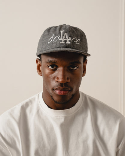 soLAce Wool Baseball Cap - Storm Grey/Ivory