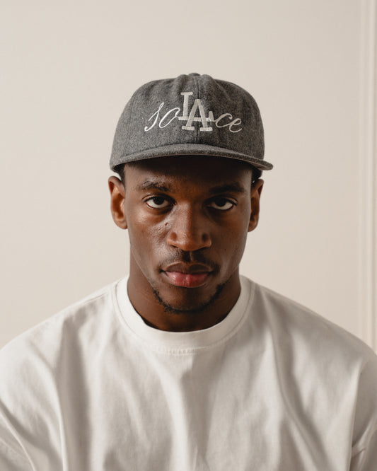 soLAce Wool Baseball Cap - Storm Grey/Ivory