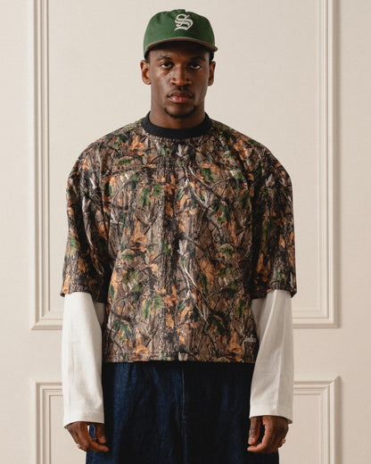 Dove Tree Camo Mesh Jersey - Dove Tree Camo/Ivory