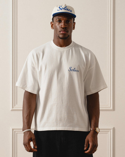 Piatto Graphic T-Shirt - Ivory/Ocean Blue