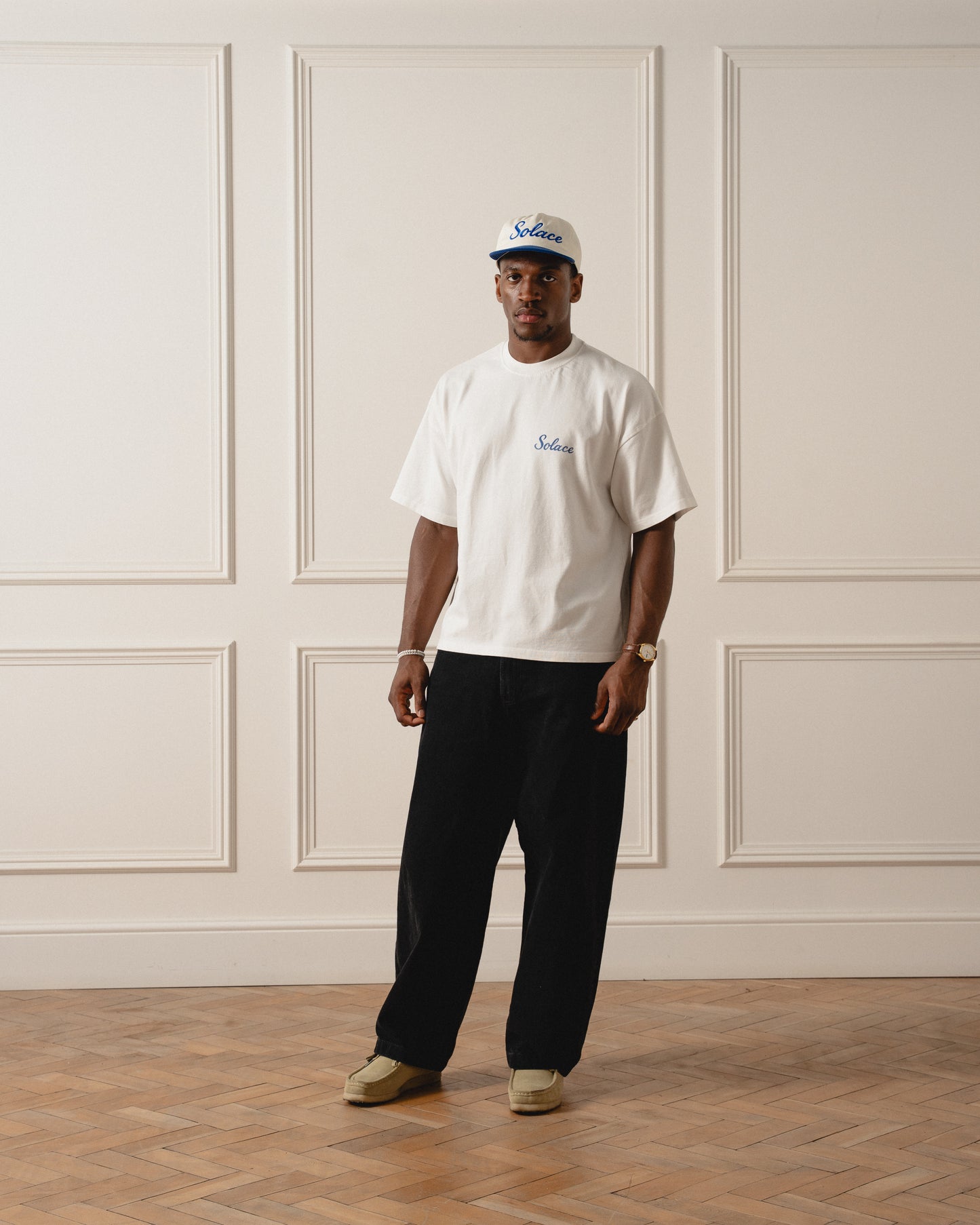 Piatto Graphic T-Shirt - Ivory/Ocean Blue