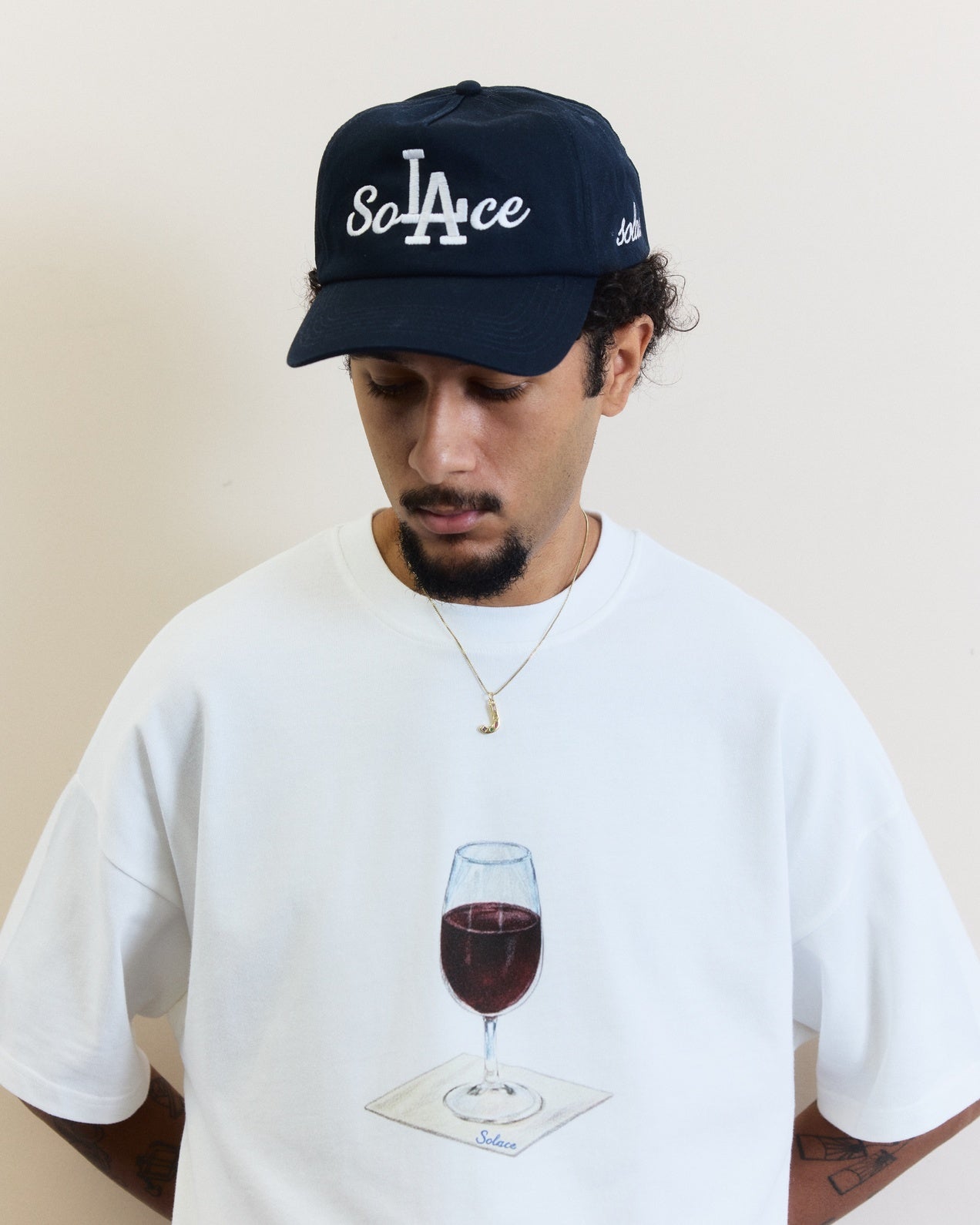 Merlot Graphic T-Shirt - Ivory/Bordeaux Burgundy